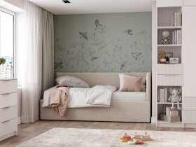 Диван-кровать Бенто (крем) в Назарово - nazarovo.mebel-nsk.ru | фото