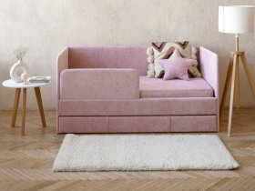 Диван-кровать Happy (розовый) в Назарово - nazarovo.mebel-nsk.ru | фото