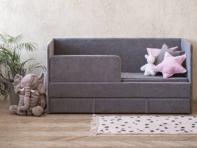Диван-кровать Happy (темно-серый) в Назарово - nazarovo.mebel-nsk.ru | фото