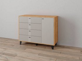 Комод «Катрин-13» (дуб крафт золотой/сантьяго софт) в Назарово - nazarovo.mebel-nsk.ru | фото