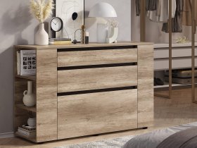 Комод КМ-06 Энигма (венге/дуб каньон) в Назарово - nazarovo.mebel-nsk.ru | фото