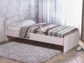Кровать односпальная 80 с низкой спинкой (ясень шимо светлый) в Назарово - nazarovo.mebel-nsk.ru | фото