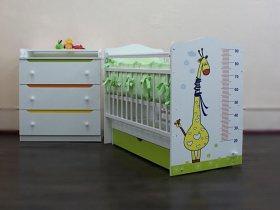 Кроватка детская Жираф с маятником в Назарово - nazarovo.mebel-nsk.ru | фото