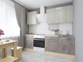 Модульная кухня Йота (пикард/цемент) в Назарово - nazarovo.mebel-nsk.ru | фото