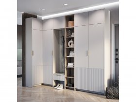Модульная прихожая Пандора (кашемир/MF03) в Назарово - nazarovo.mebel-nsk.ru | фото