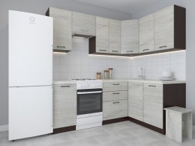 Модульная угловая кухня 1,4м*2,1м Лада (пикард) в Назарово - nazarovo.mebel-nsk.ru | фото
