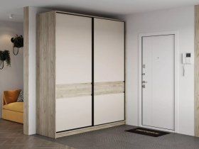 Шкаф-купе Бостон ШК-005 (2.0 м) (дуб крафт серый/кашемир) в Назарово - nazarovo.mebel-nsk.ru | фото