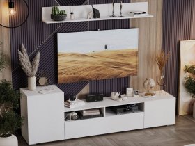 Стенка «Сильвия» (белый ясень) в Назарово - nazarovo.mebel-nsk.ru | фото