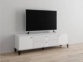 Тумба под ТВ Парус-10 (белый/белый снег) в Назарово - nazarovo.mebel-nsk.ru | фото